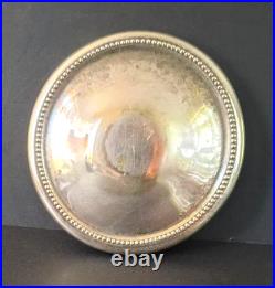 VTG Waterford Crystal Cigar Humidor with Silverplate Lid, 5 Tall x 4 READ