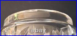 VTG Waterford Crystal Cigar Humidor with Silverplate Lid, 5 Tall x 4 READ