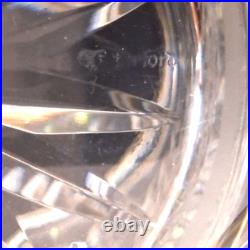 VTG Waterford Crystal Cigar Humidor with Silverplate Lid, 5 Tall x 4 READ