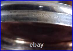 VTG Waterford Crystal Cigar Humidor with Silverplate Lid, 5 Tall x 4 READ