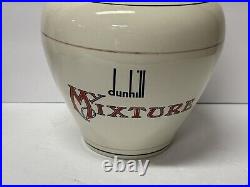 Very Rare LARGE DUNHILL MY MIXTURE HUMIDOR TOBACCO JAR with LID 12.5 high VGC
