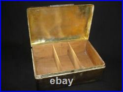 Very Rare Sterling Silver Hinged Humidor given to Gov. Edmund Brown, Circa 1963