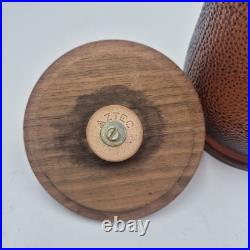Vintage 10 Pipe Humidor Stand Comes With 8 Tobacco Pipes & Glass Humidor