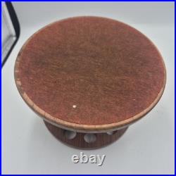 Vintage 10 Pipe Humidor Stand Comes With 8 Tobacco Pipes & Glass Humidor