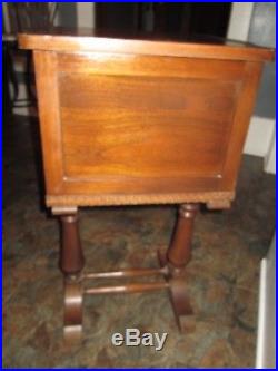 Vintage 1920`s30`s Humidor Copper Lined Smoking END Table Cigar Stand Cabinet