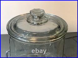 Vintage 1920s La Palina Cigar Glass Humidor General Store Display Jar (EY)