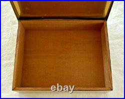 Vintage 1920s Rockwell Kent Brass Lady Cigar Box Humidor Epco Etched Art Deco