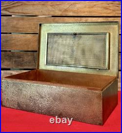 Vintage 1920s SilverCrest Decorated Bronze Humidor Cigar Box #2275 Nautical Vintage 1920s SilverCrest Decorated Bronze Humidor Cigar Box #2275 Nautical