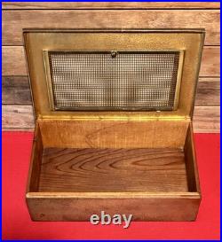 Vintage 1920s SilverCrest Decorated Bronze Humidor Cigar Box #2275 Nautical Vintage 1920s SilverCrest Decorated Bronze Humidor Cigar Box #2275 Nautical