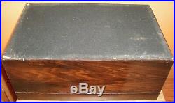 Vintage 1940-1950's Tiffany & Co Makers New York Wood Humidor Cigar Box EUC