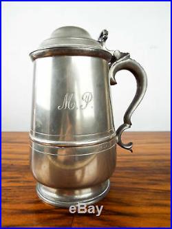 Vintage 1940s Dunhill Tobacco Humidor Pewter 2 Pint Stein W1411 Made In England