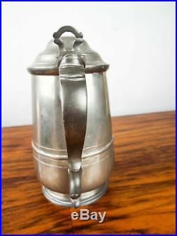 Vintage 1940s Dunhill Tobacco Humidor Pewter 2 Pint Stein W1411 Made In England