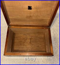 Vintage 1990's Custom Wood Cigar Humidor Great Condition 15 x 10 x 6.5