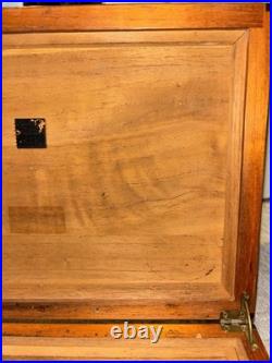Vintage 1990's Custom Wood Cigar Humidor Great Condition 15 x 10 x 6.5