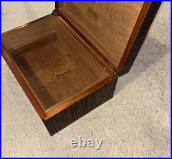 Vintage 1990's Custom Wood Cigar Humidor Great Condition 15 x 10 x 6.5