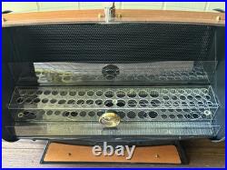 Vintage 48 Hole Barrel Shaped Lockable Cigar Humidor Shop Point-of-Sale Display