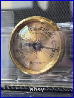 Vintage 48 Hole Barrel Shaped Lockable Cigar Humidor Shop Point-of-Sale Display