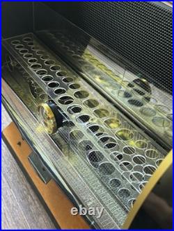 Vintage 48 Hole Barrel Shaped Lockable Cigar Humidor Shop Point-of-Sale Display