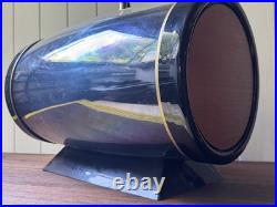 Vintage 48 Hole Barrel Shaped Lockable Cigar Humidor Shop Point-of-Sale Display