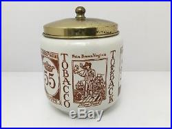 Vintage 70s Tobacco Toeback Jar Humidor Royal Goedewaagen Holland Numbered