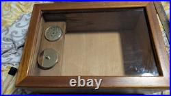 Vintage Agresti Glass Top Briarwood Cigar Humidor