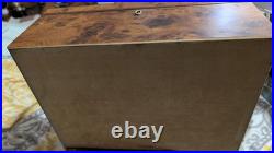 Vintage Agresti Glass Top Briarwood Cigar Humidor