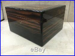Vintage Alfred Dunhill Cigar Humidor 10 X 9 X 6 With Matching Ashtray