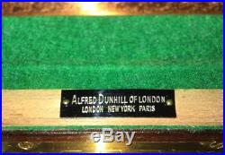 Vintage Alfred Dunhill Large Wood Cigar Humidor 15x11x7 Copper Nice Condition