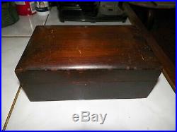 Vintage Alfred Dunhill London Wooden Humidor RARE Travel Desk Top Size