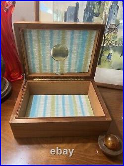 Vintage Alfred Dunhill Ltd Wood Cigar Box Humidor