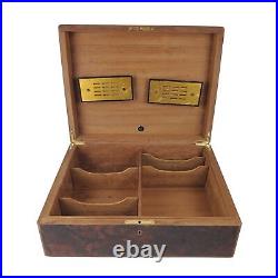 Vintage Alfred Dunhill burl Wood Cigar Humidor box Paris Large 17 x 13 x 6