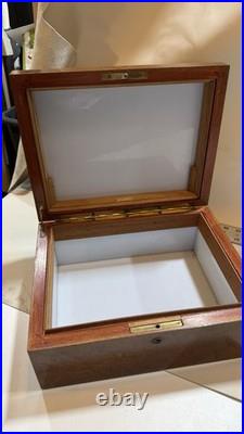 Vintage Alfred Dunhill of London Burl Wood Box Luxury Jewelry/Cigar Humidor