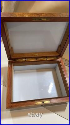 Vintage Alfred Dunhill of London Burl Wood Box Luxury Jewelry/Cigar Humidor