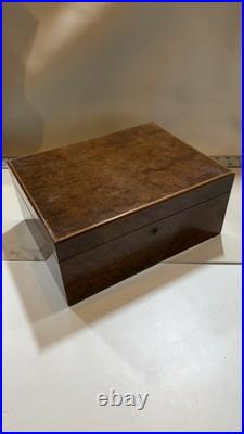 Vintage Alfred Dunhill of London Burl Wood Box Luxury Jewelry/Cigar Humidor