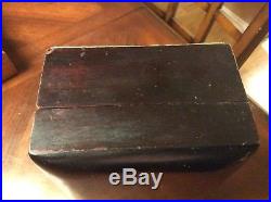 Vintage Alfred Dunhill of London Dark Wood Humidor Cigar Box Very Rare