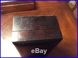 Vintage Alfred Dunhill of London Dark Wood Humidor Cigar Box Very Rare