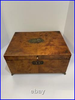 Vintage Alfred Dunhill of London Wood Claw-Footed Cigar Humidor Box