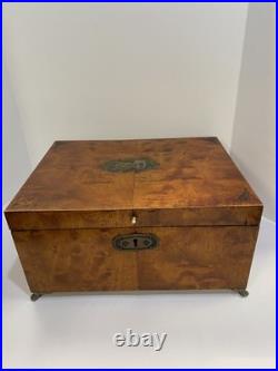 Vintage Alfred Dunhill of London Wood Claw-Footed Cigar Humidor Box