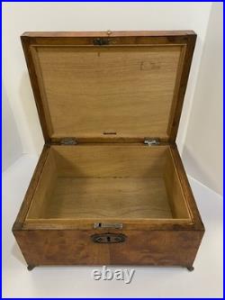 Vintage Alfred Dunhill of London Wood Claw-Footed Cigar Humidor Box