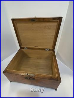 Vintage Alfred Dunhill of London Wood Claw-Footed Cigar Humidor Box