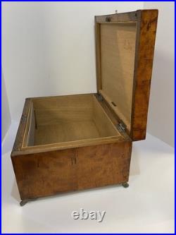 Vintage Alfred Dunhill of London Wood Claw-Footed Cigar Humidor Box