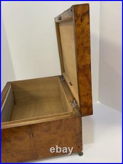 Vintage Alfred Dunhill of London Wood Claw-Footed Cigar Humidor Box