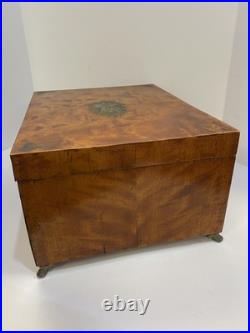 Vintage Alfred Dunhill of London Wood Claw-Footed Cigar Humidor Box