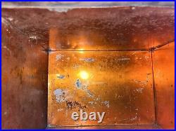 Vintage Antique Cushman SMOKER Smoking Stand Cigar Humidor Copper Lined Repair