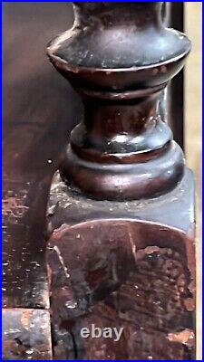 Vintage Antique Cushman SMOKER Smoking Stand Cigar Humidor Copper Lined Repair