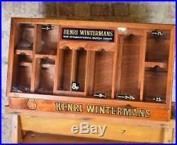 Vintage Antique Henri Wintermans Cigar Tobacco Retail Shop Display Stand Cabinet