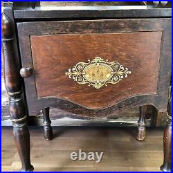 Vintage/Antique Humidor Cigar Cabinet Copper Lined