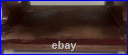 Vintage Antique Traditional Copper Lined Mahogany Smoke Stand Humidor Cabinet