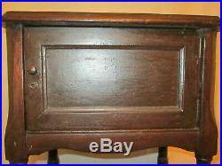 Vintage Antique Wooden Pipe Tobacco Smoking Stand Glass Lined Cigar Humidor