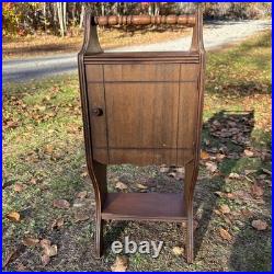 Vintage Art Deco Humidor Smoke Furniture Stand Table Unlined 1920-1930s